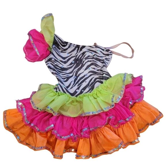 COSTUME Gallery Girls Dance Costume Cha Cha  Small Child - Picture 1 of 5